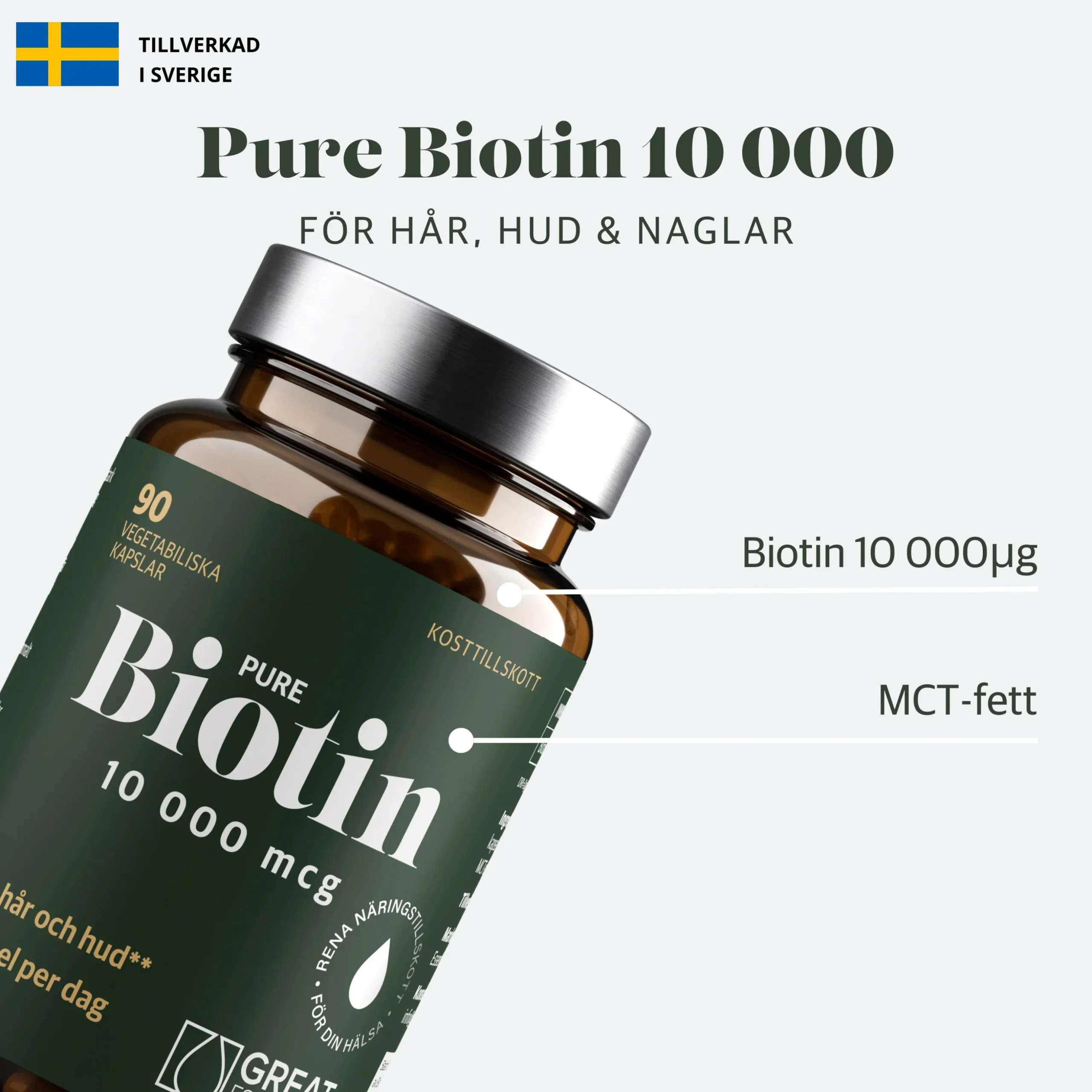 Biotin 10000mcg Ekonomipack 2x90k