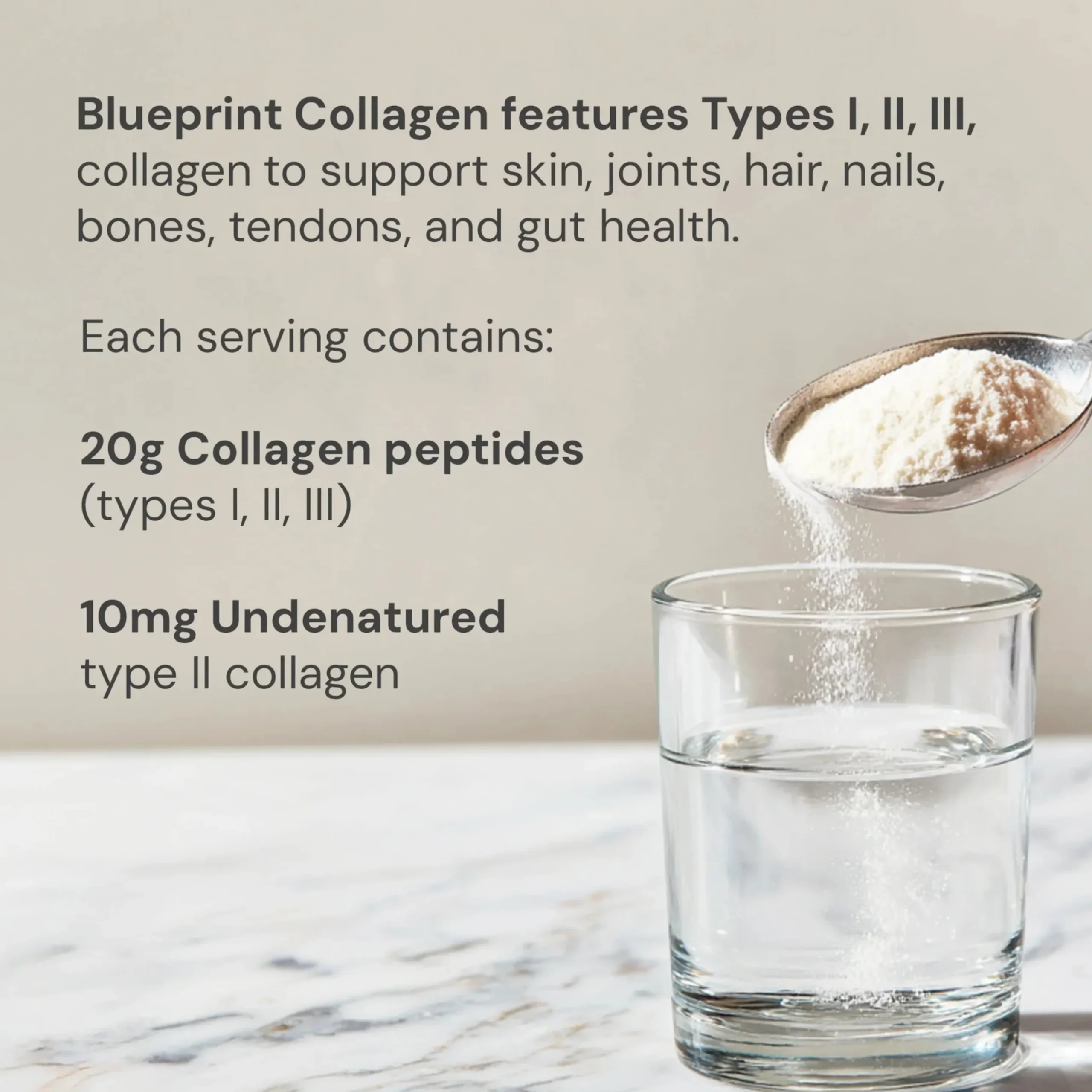 Collagen Peptides I II III 668g