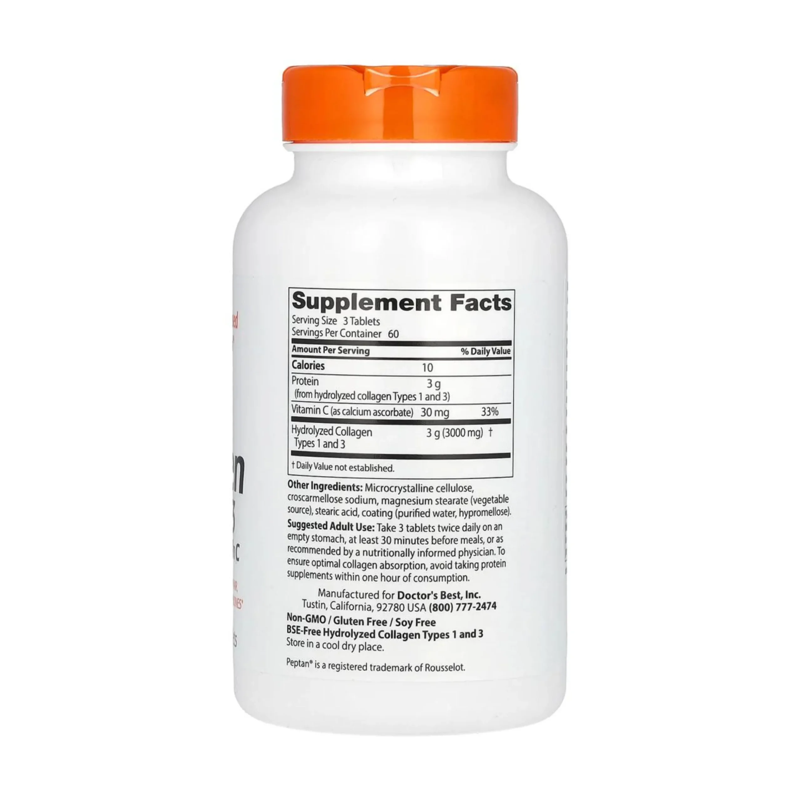 Collagen Types 1 & 3 + Vitamin C 1000mg 180t