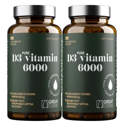 D3-vitamin 6000IE Ekonomipack 2x90k