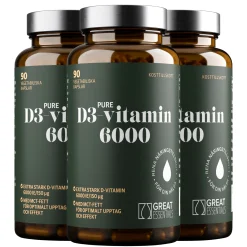 D3-vitamin 6000IE Ekonomipack 3x90k