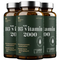 D3-vitamin 2000IE Ekonomipack 3x90k