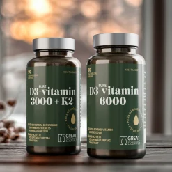 D3-vitamin 3000IE + K2 Ekonomipack 3x90k