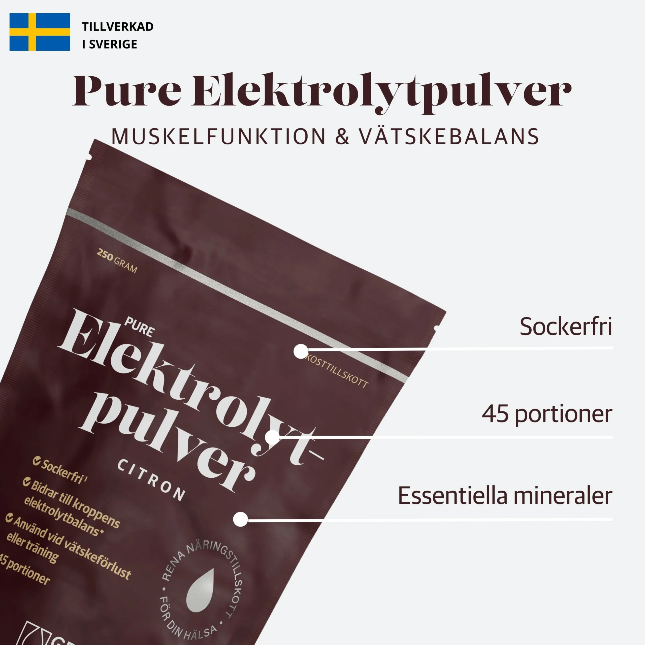 Elektrolyter Citron Ekonomipack 2x250g