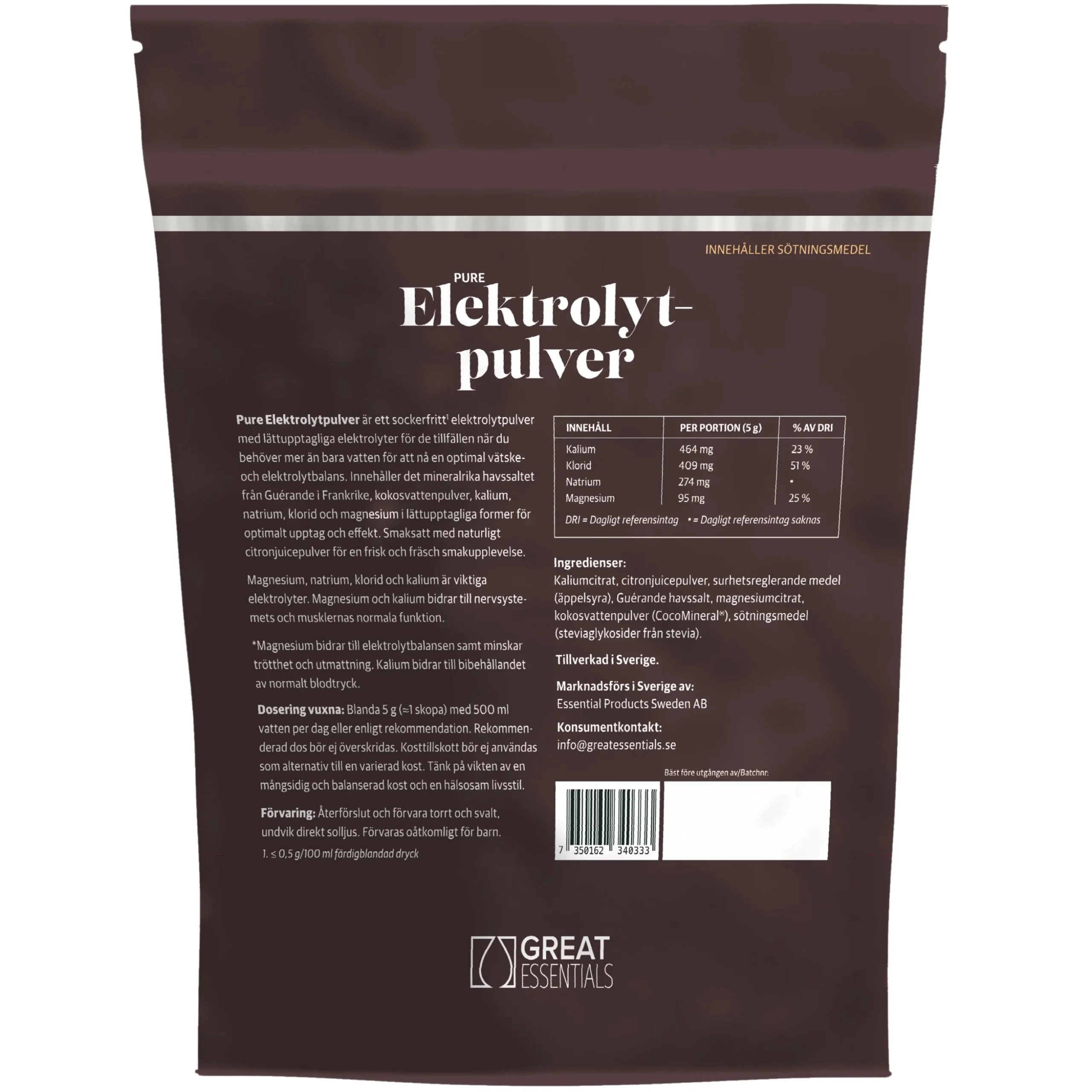 Elektrolyter Citron Ekonomipack 2x250g
