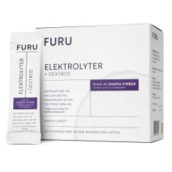 Elektrolyter + Dextros Svarta Vinbär 30st