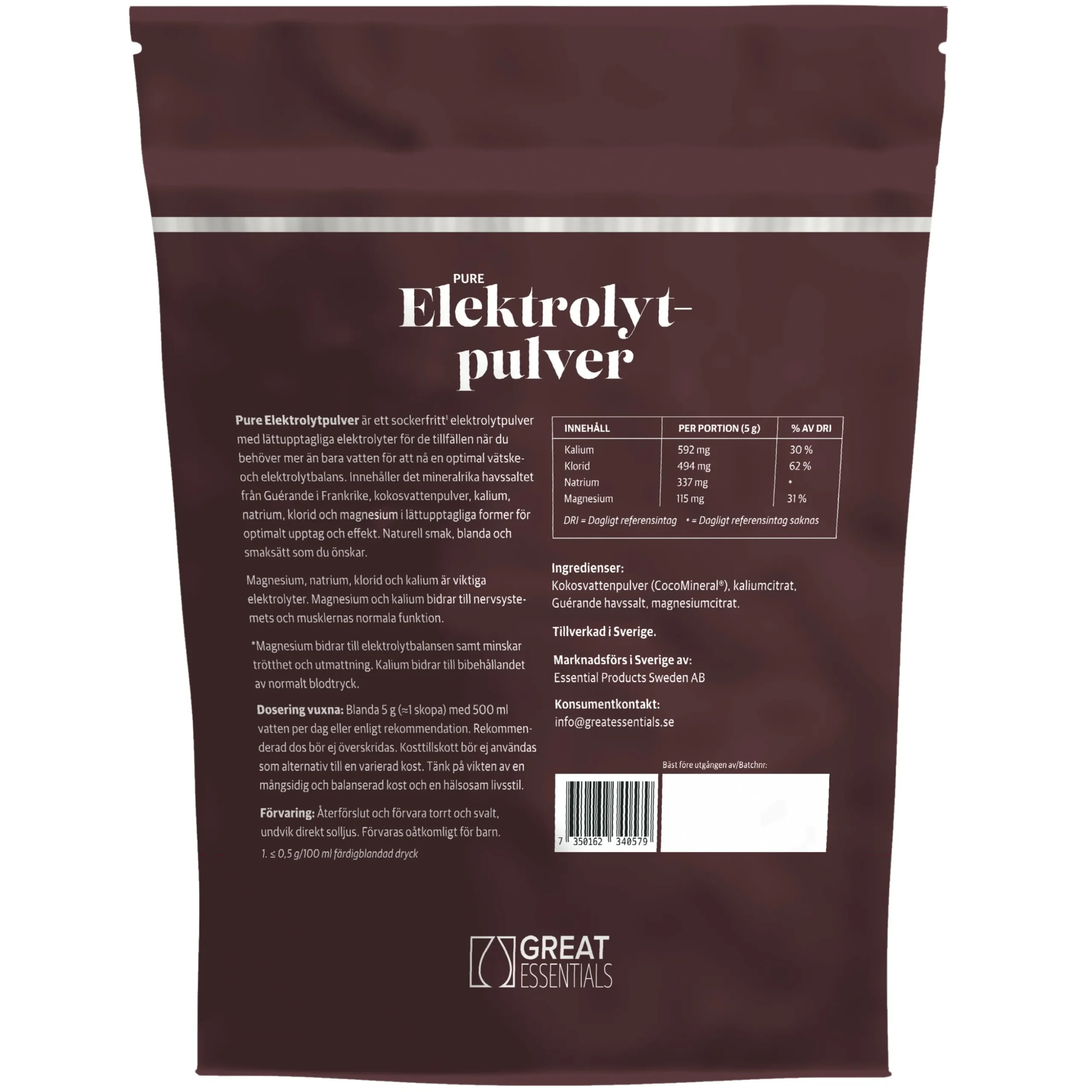 Elektrolyter Naturell 250g