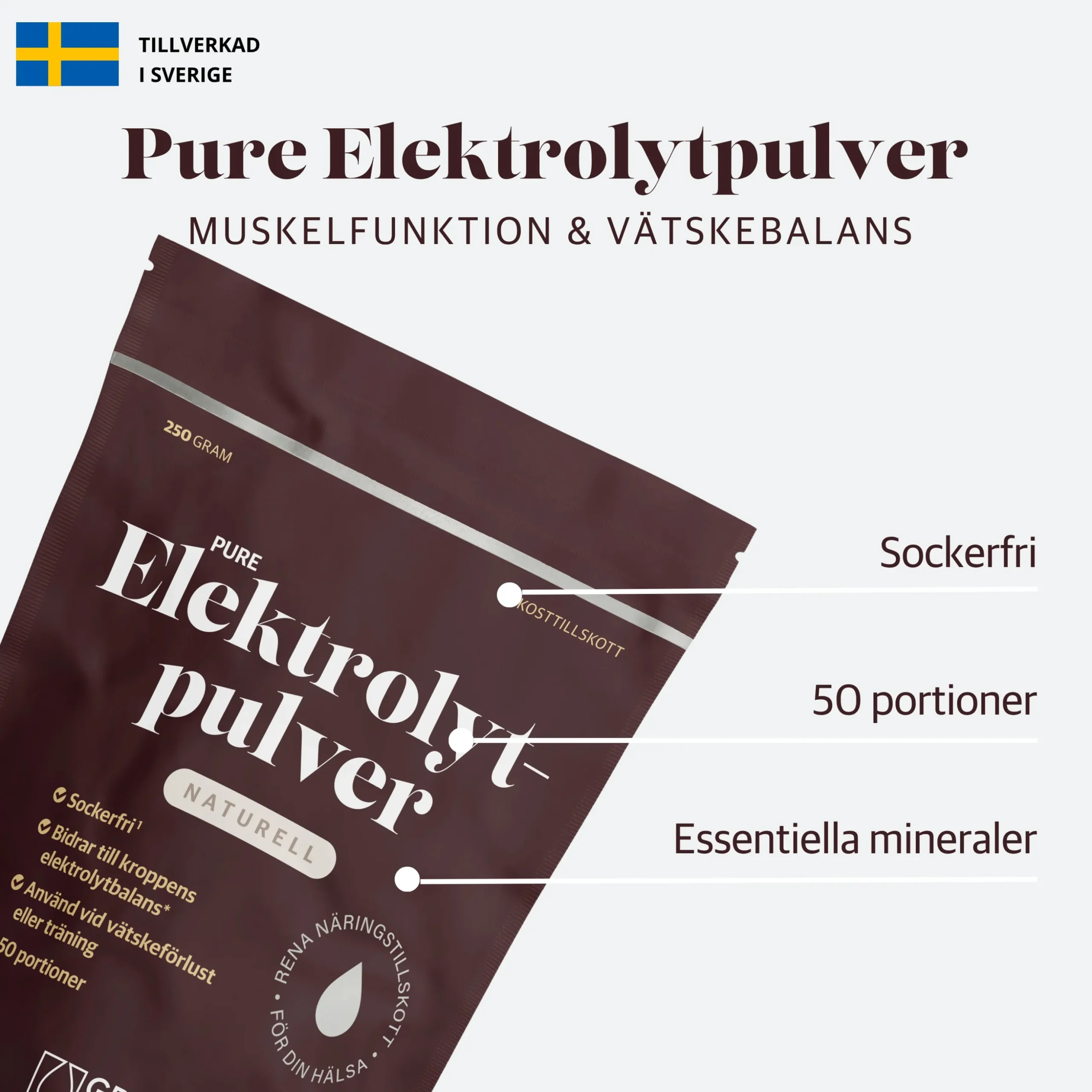 Elektrolyter Naturell 250g