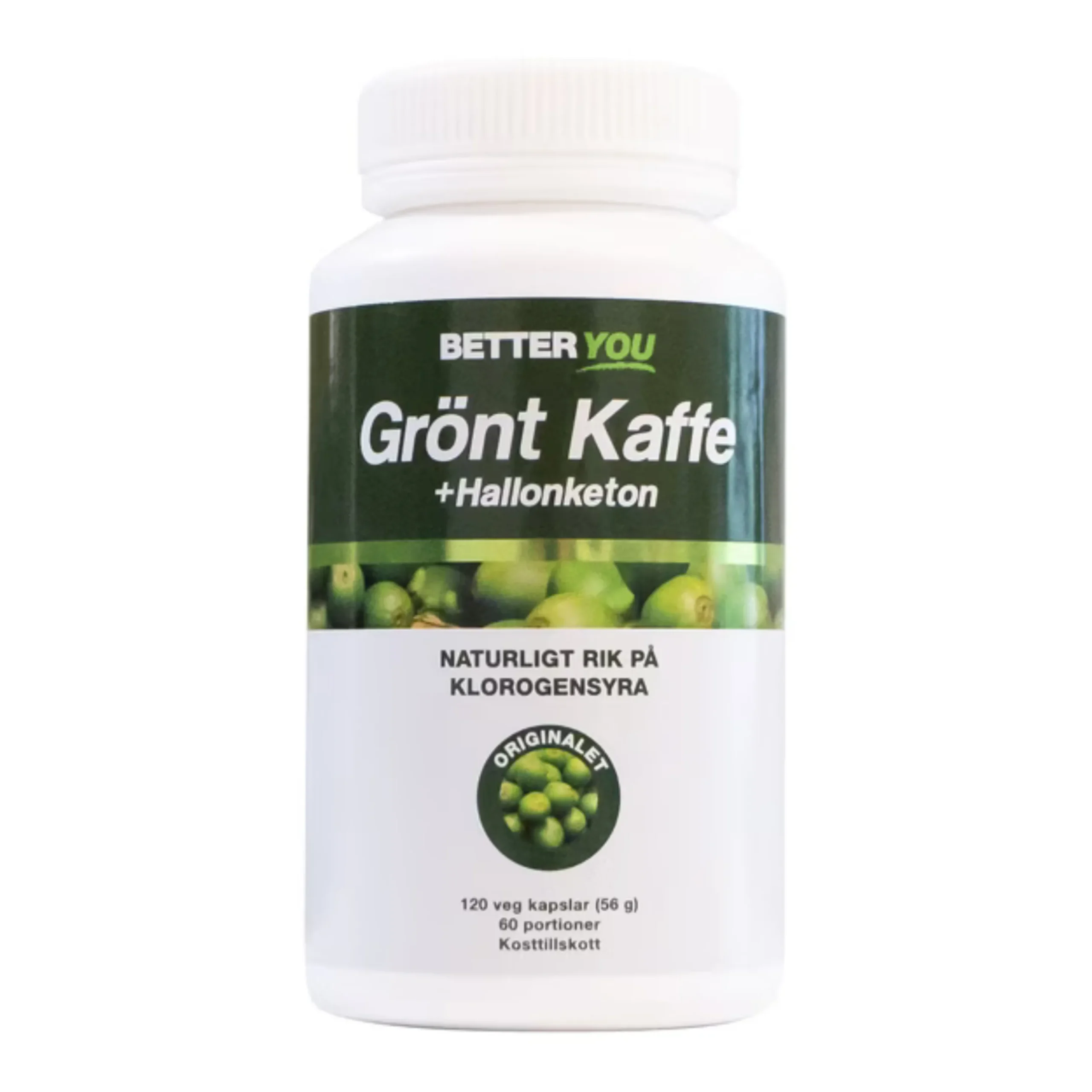 Grönt kaffe & Hallonketon 120k