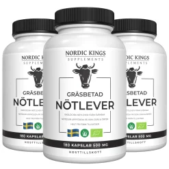 Gräsbetad Nötlever Ekonomipack 3x180k