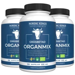 Gräsbetad Organmix Ekonomipack 3x180k