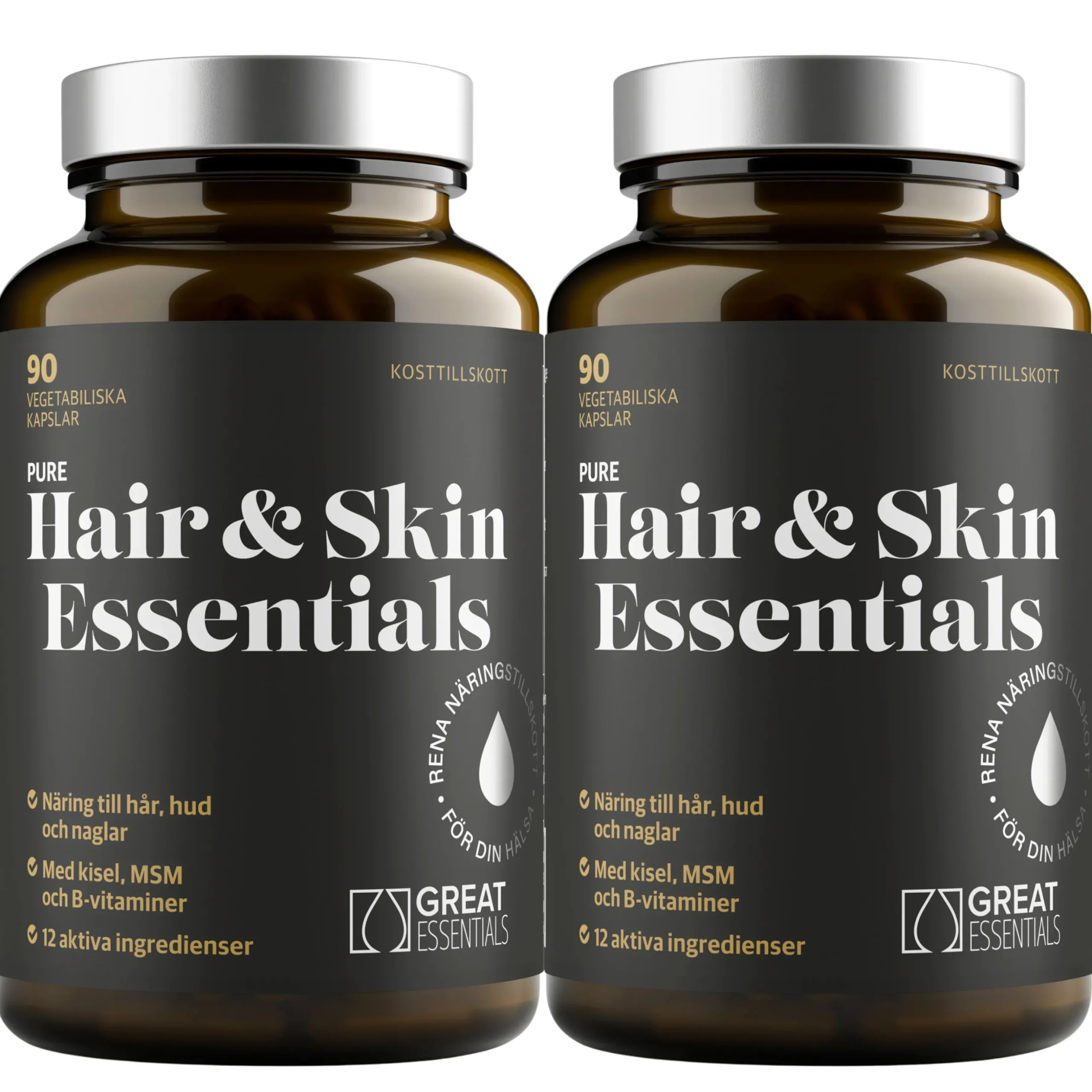 Hair & Skin Essentials Ekonomipack 2x90k