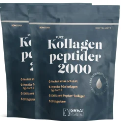 Kollagenpeptider 2000kDa Ekonomipack 2x500g