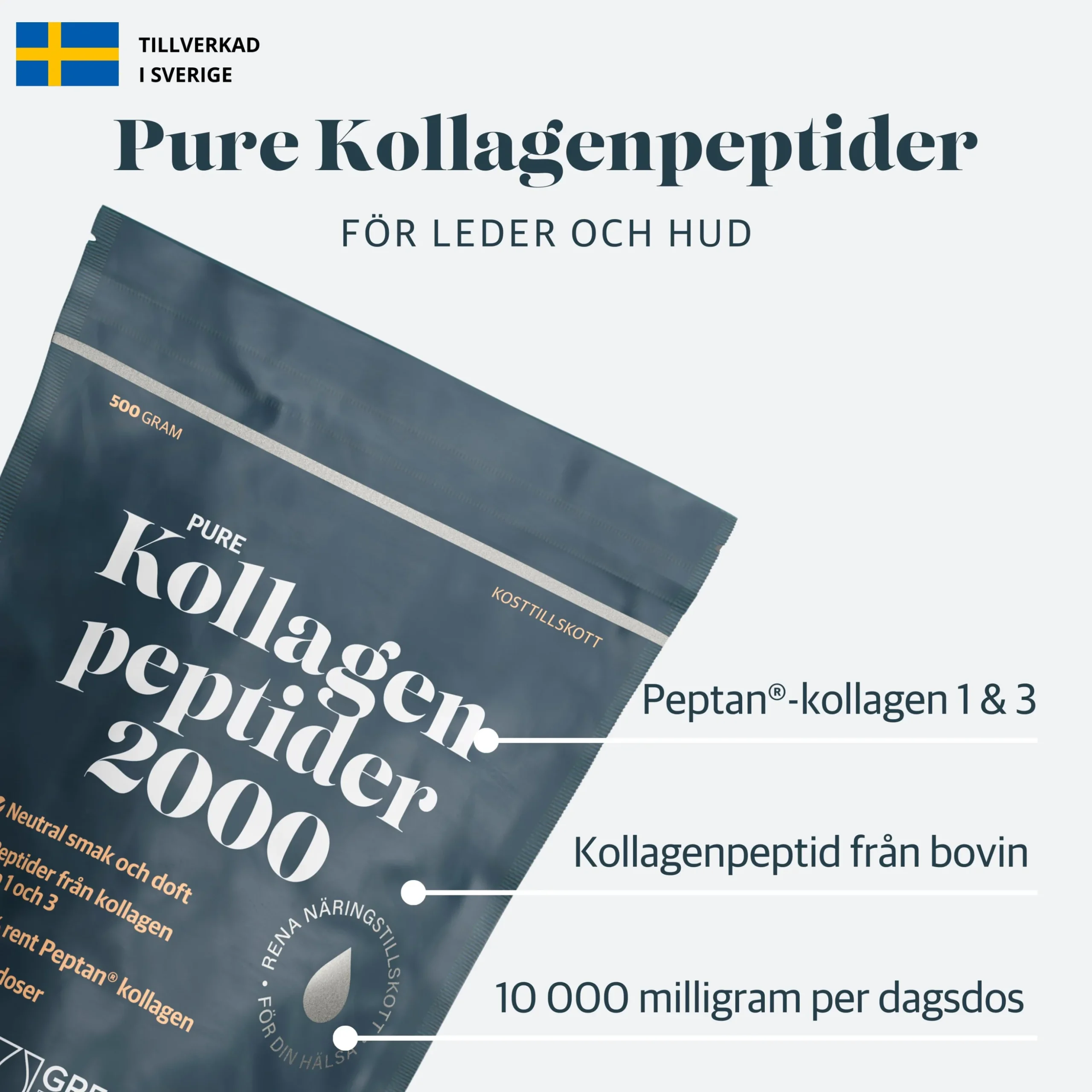 Kollagenpeptider 2000kDa 500g