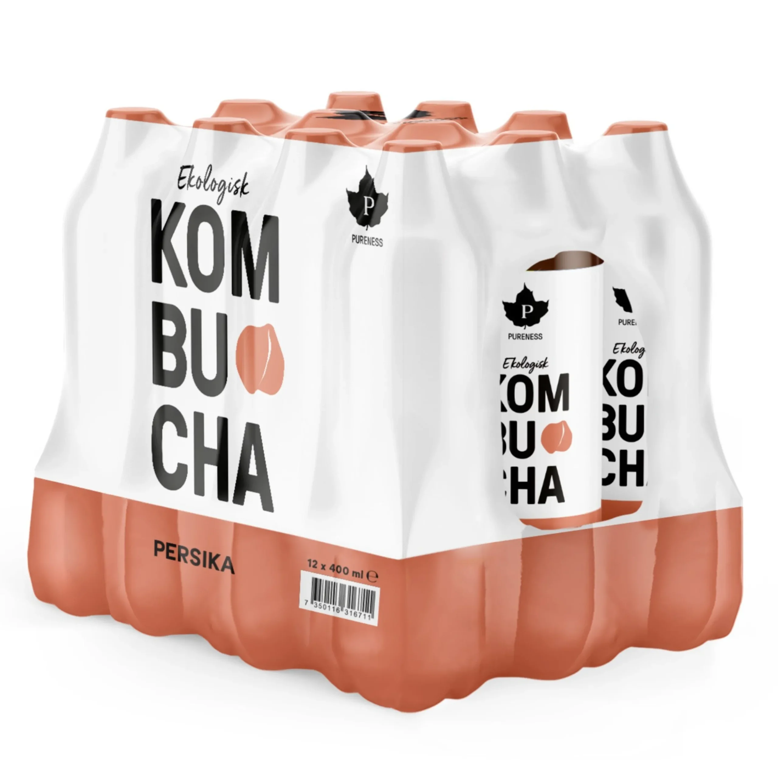 Kombucha Persika 12x400ml