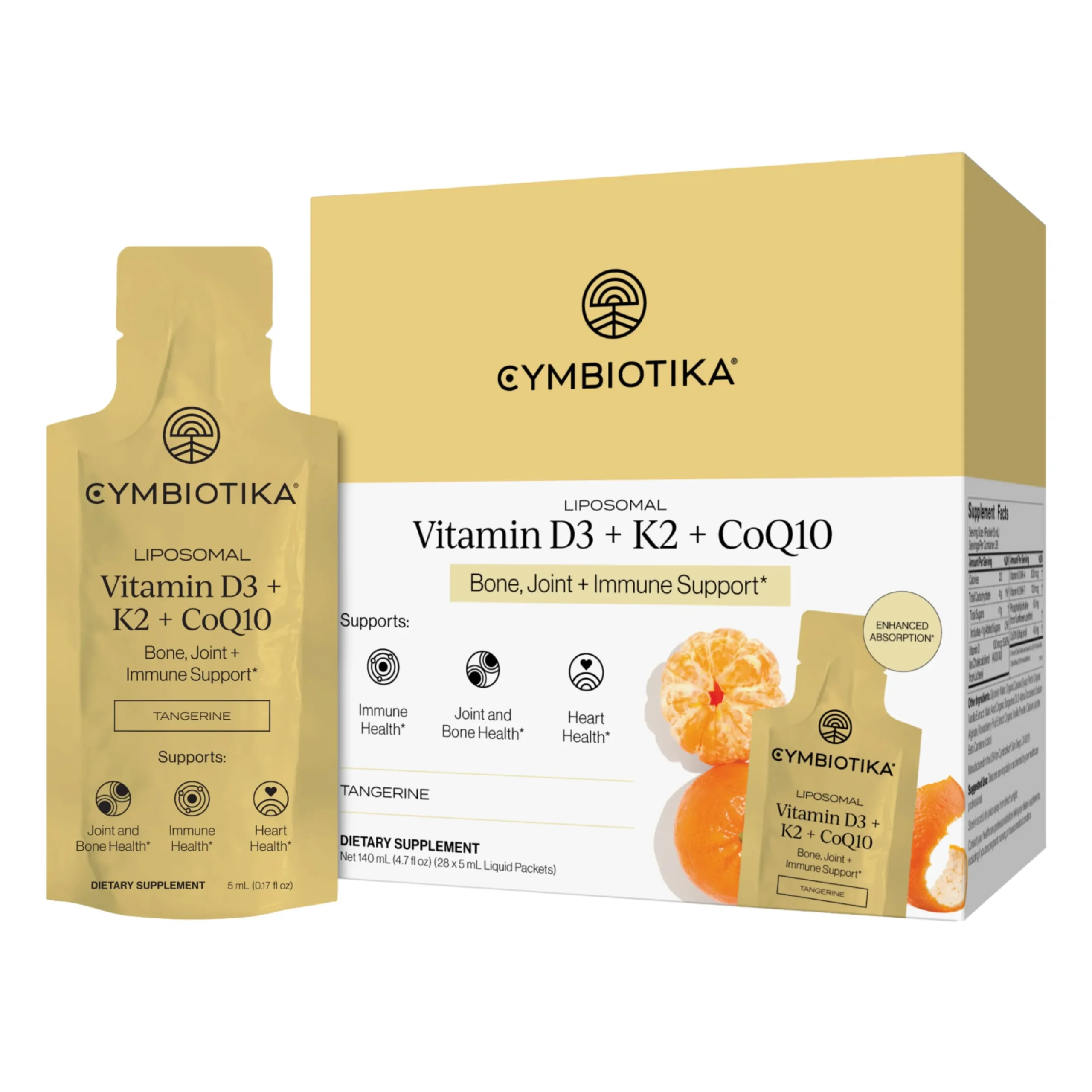 Liposomal Vitamin D3 + K2 + CoQ10 28x5ml