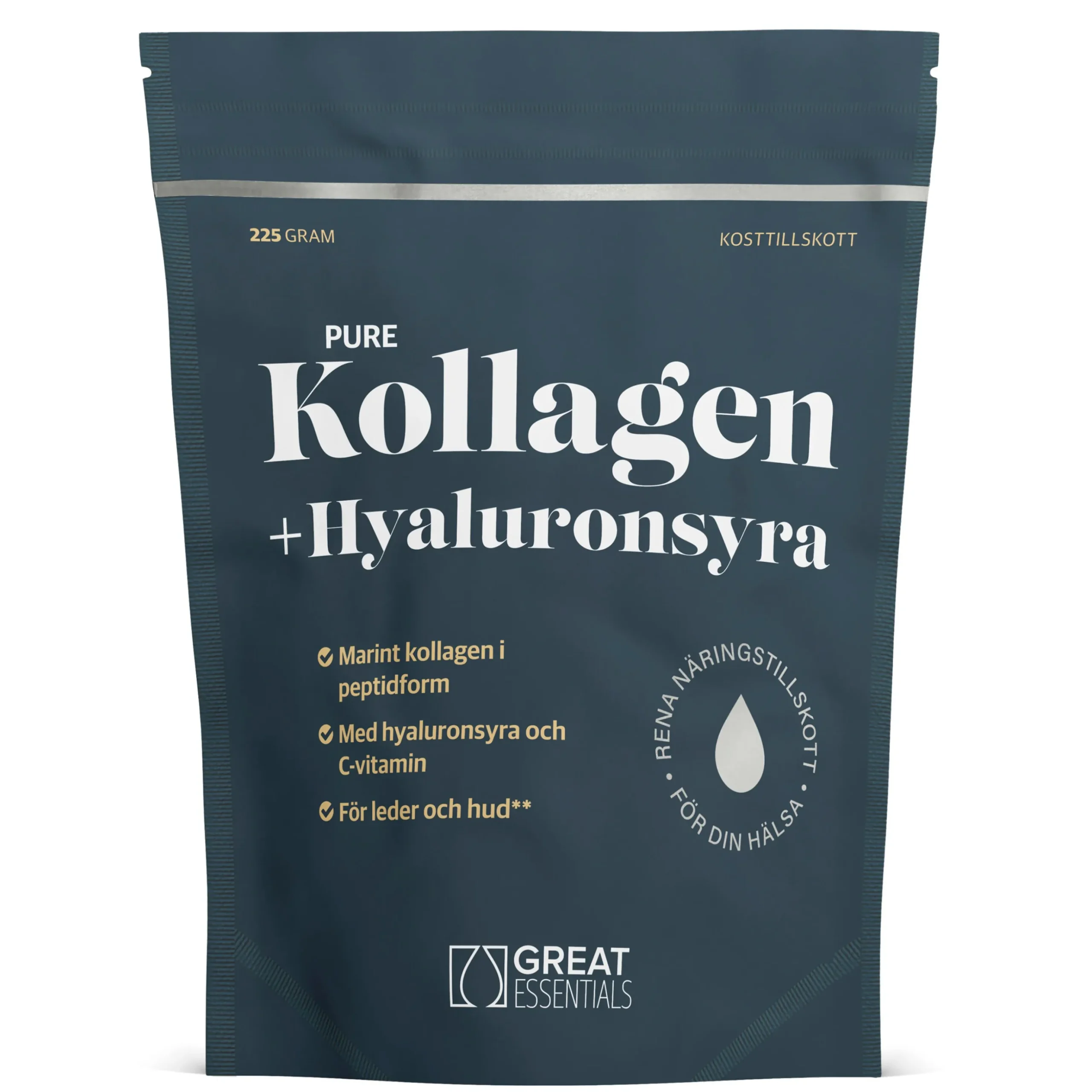Marint Kollagen + Hyaluronsyra Naturell 225g