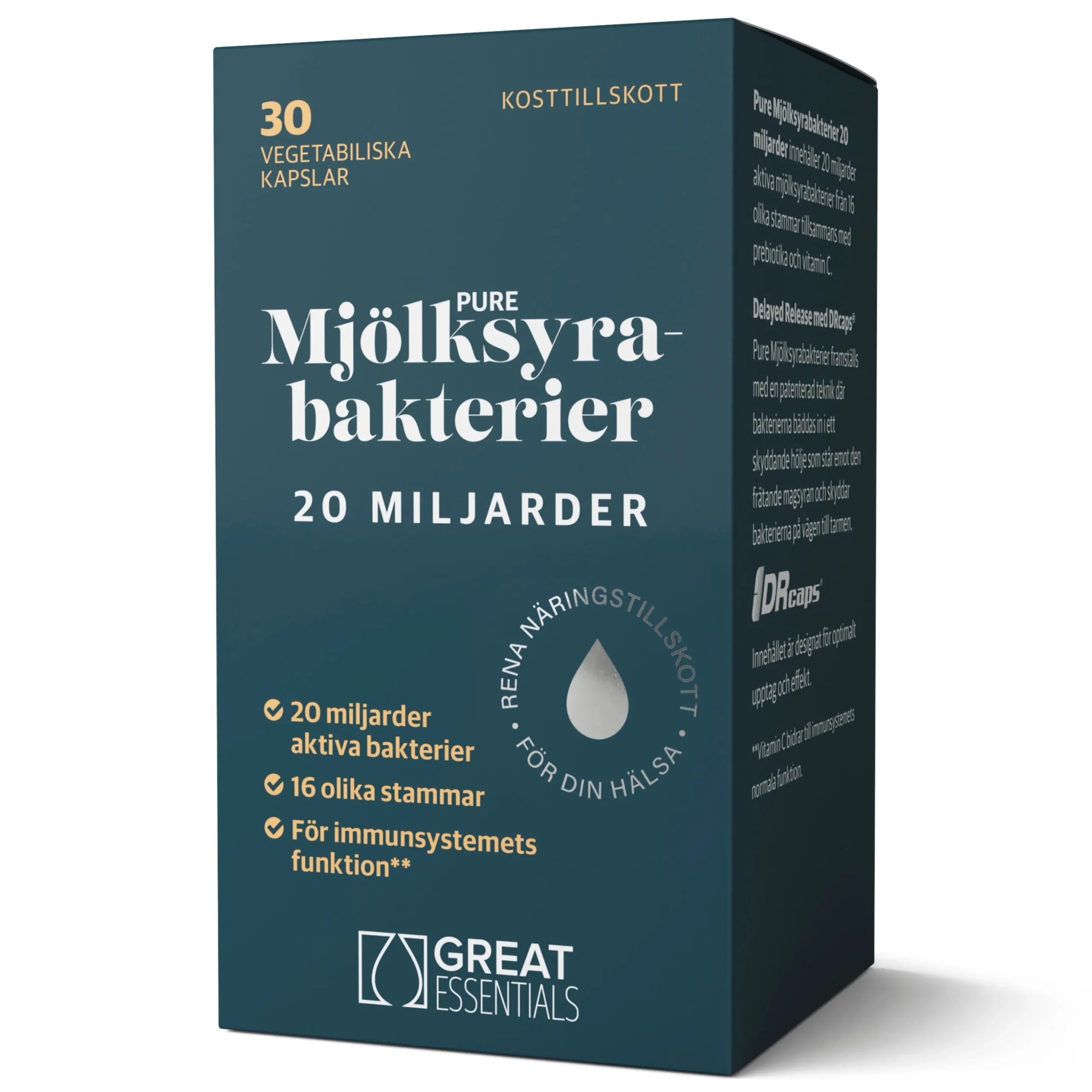 Mjölksyrabakterier 20 miljarder 30k