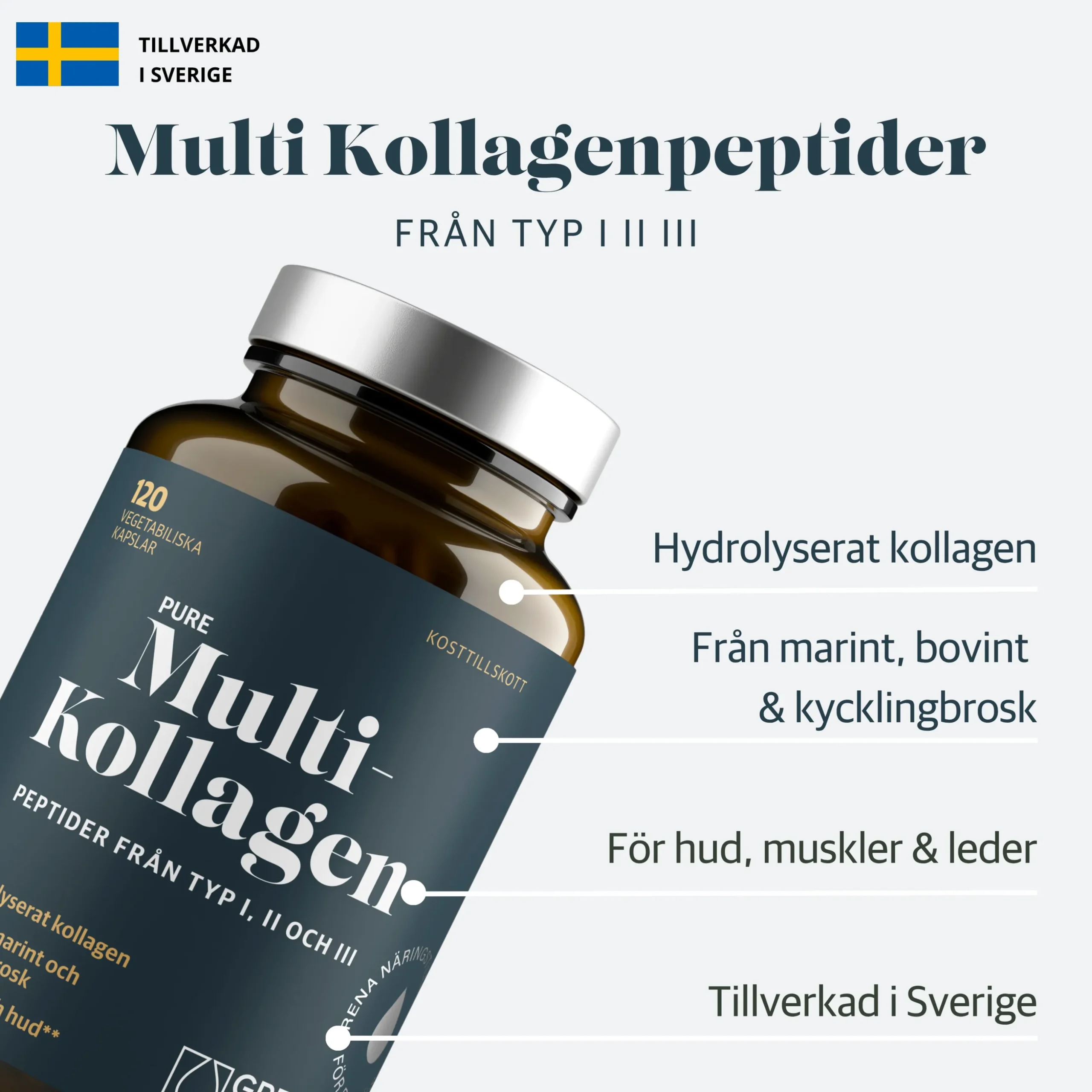 Multi Kollagenpeptider I II III 120k