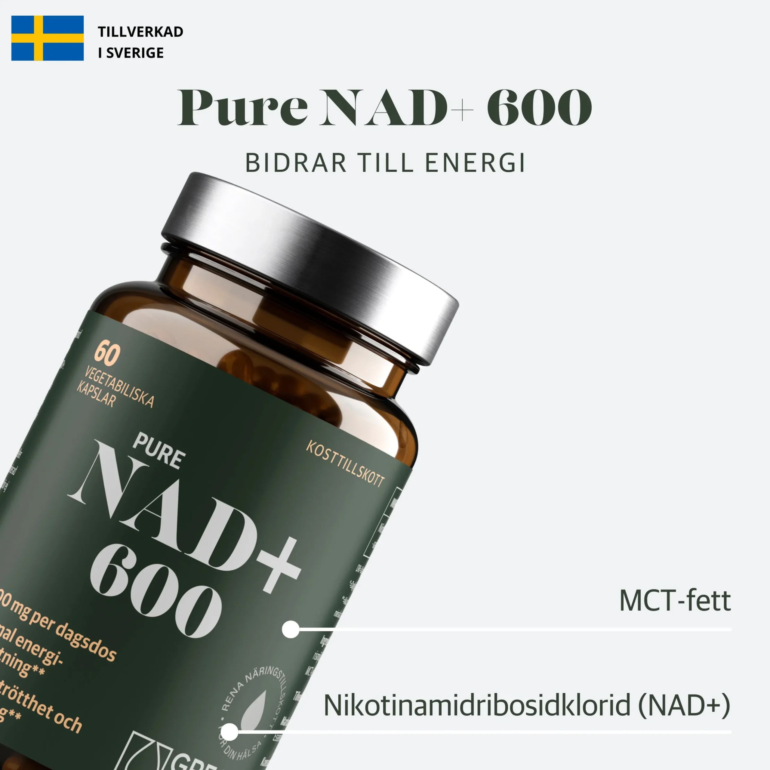 NAD+ 600mg Ekonomipack 2x60k