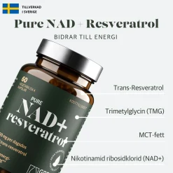 NAD+ 300mg + Resveratrol 60k