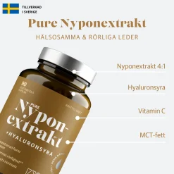 Nyponextrakt + Hyaluronsyra 120k