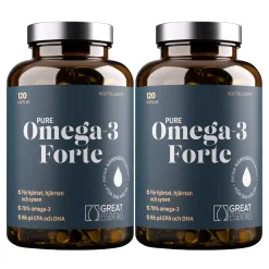 Omega-3 Vildfångad Fisk 1200mg Ekonomipack 2x120k