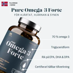 Omega-3 Vildfångad Fisk 1200mg Ekonomipack 2x120k