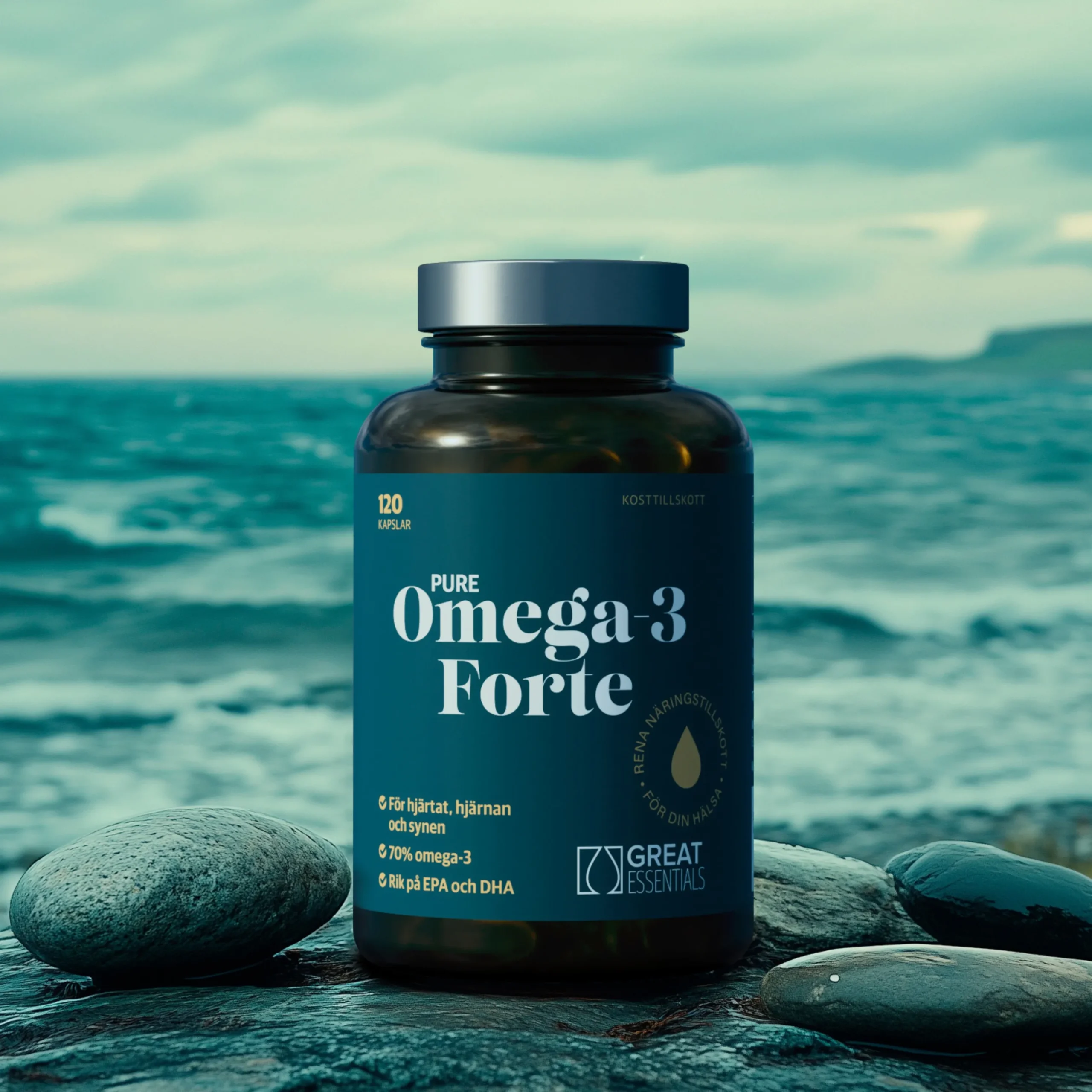 Omega-3 Vildfångad Fisk 1200mg Ekonomipack 2x120k