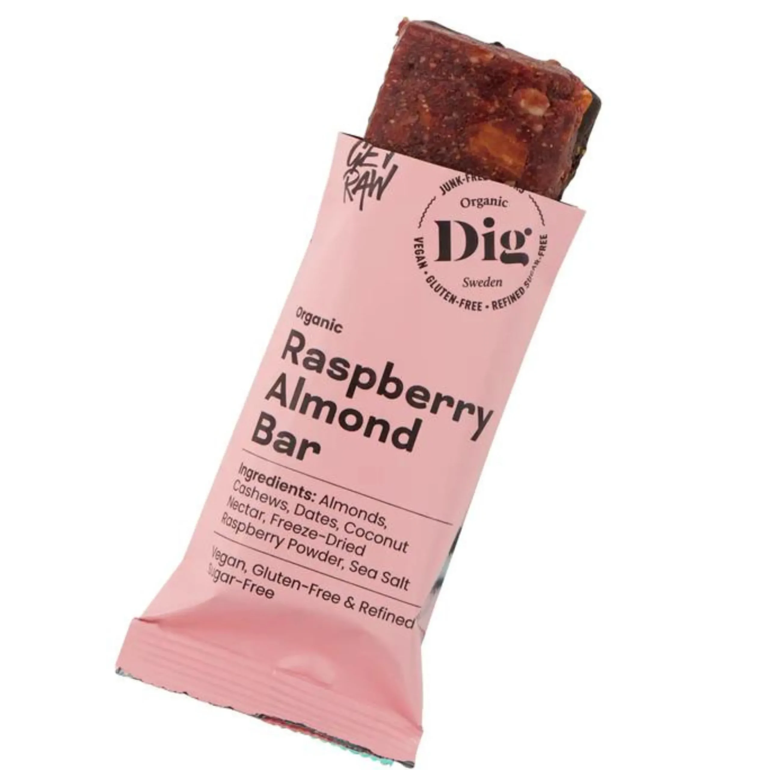 Organic Bar Raspberry & Almond 42g