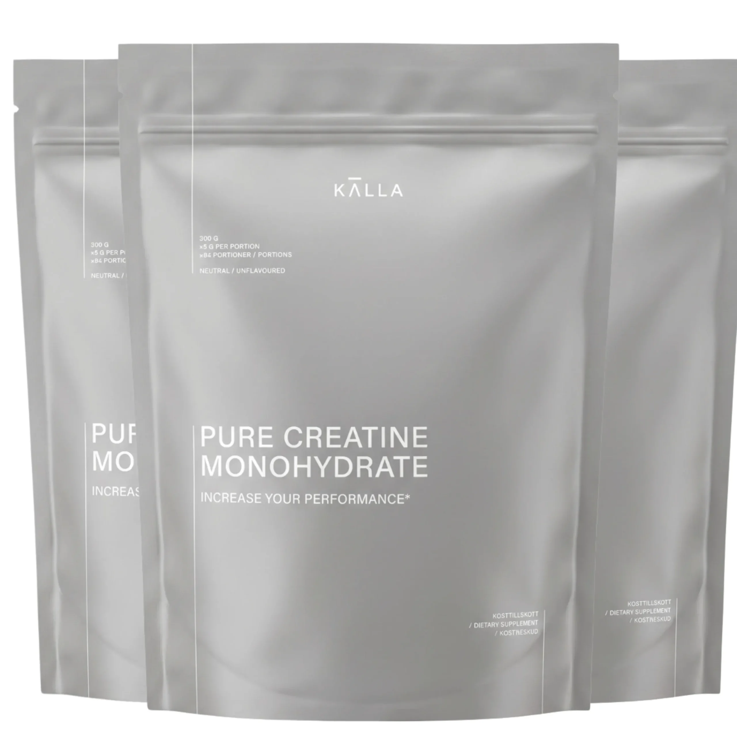 Pure Creatine Monohydrate Ekonomipack 3x300g
