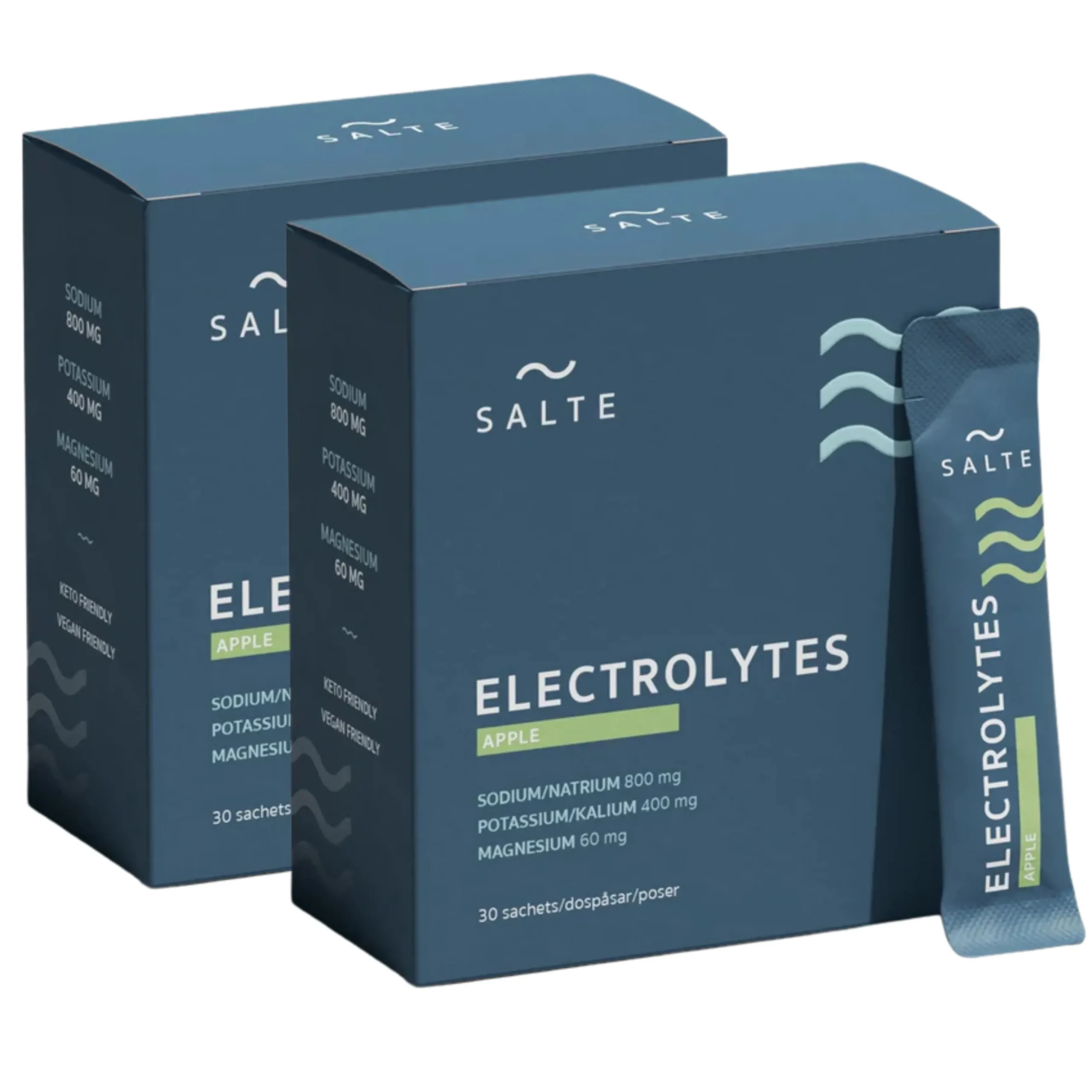 Salte Elektrolyter Äpple Ekonomipack 2x30p