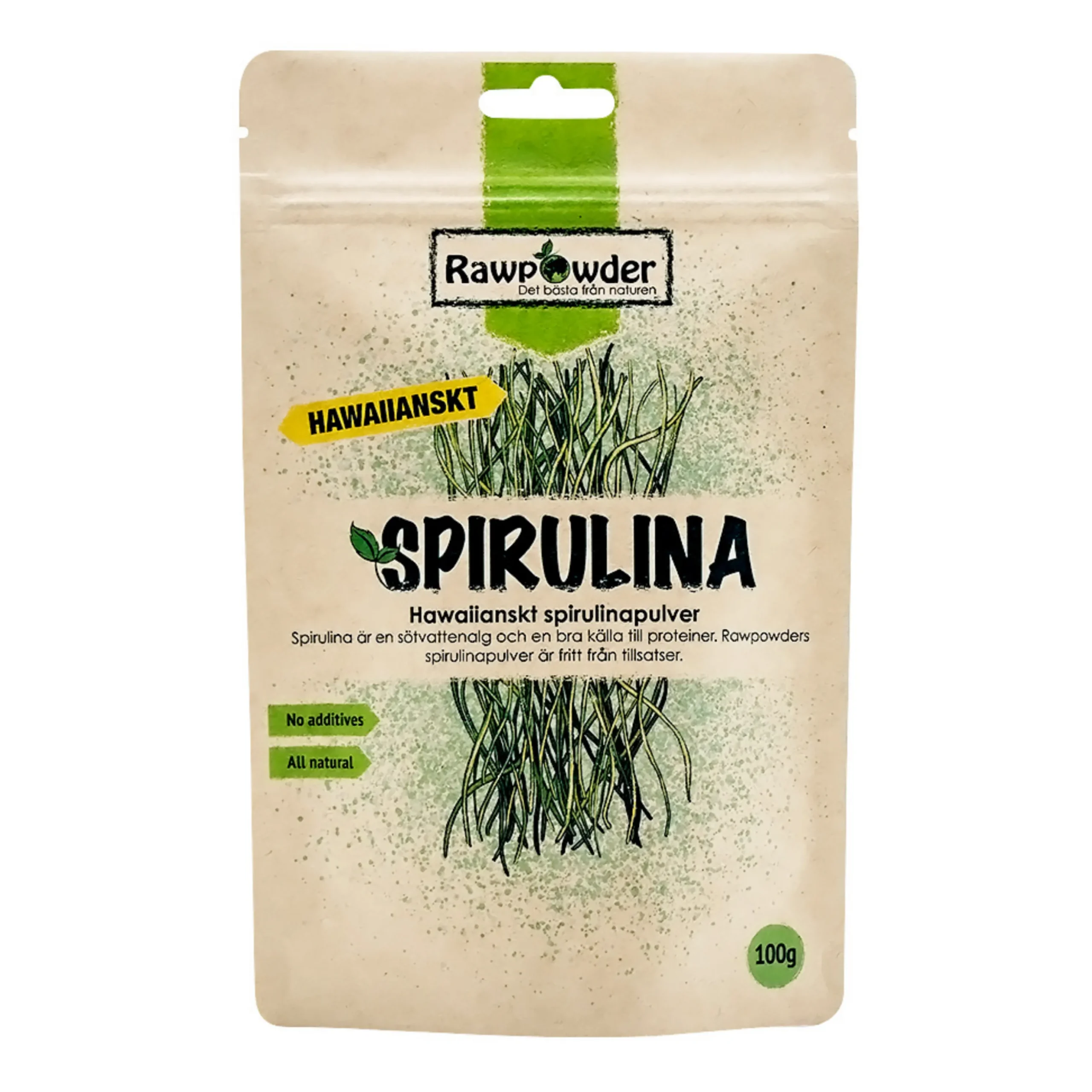 Spirulinapulver Hawaiiansk 100g