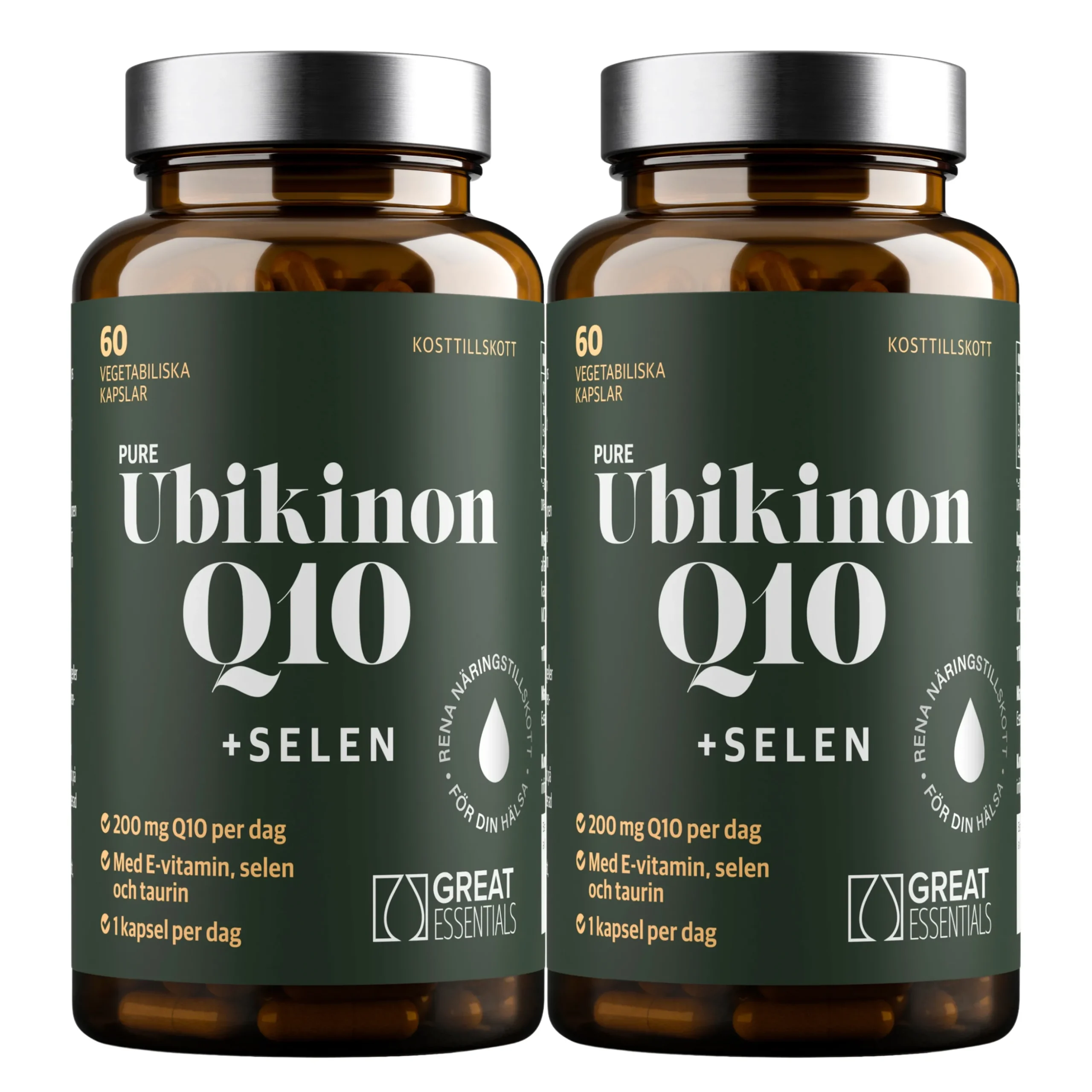 Ubikinon Q10 200mg + Selen Ekonomipack 2x60k
