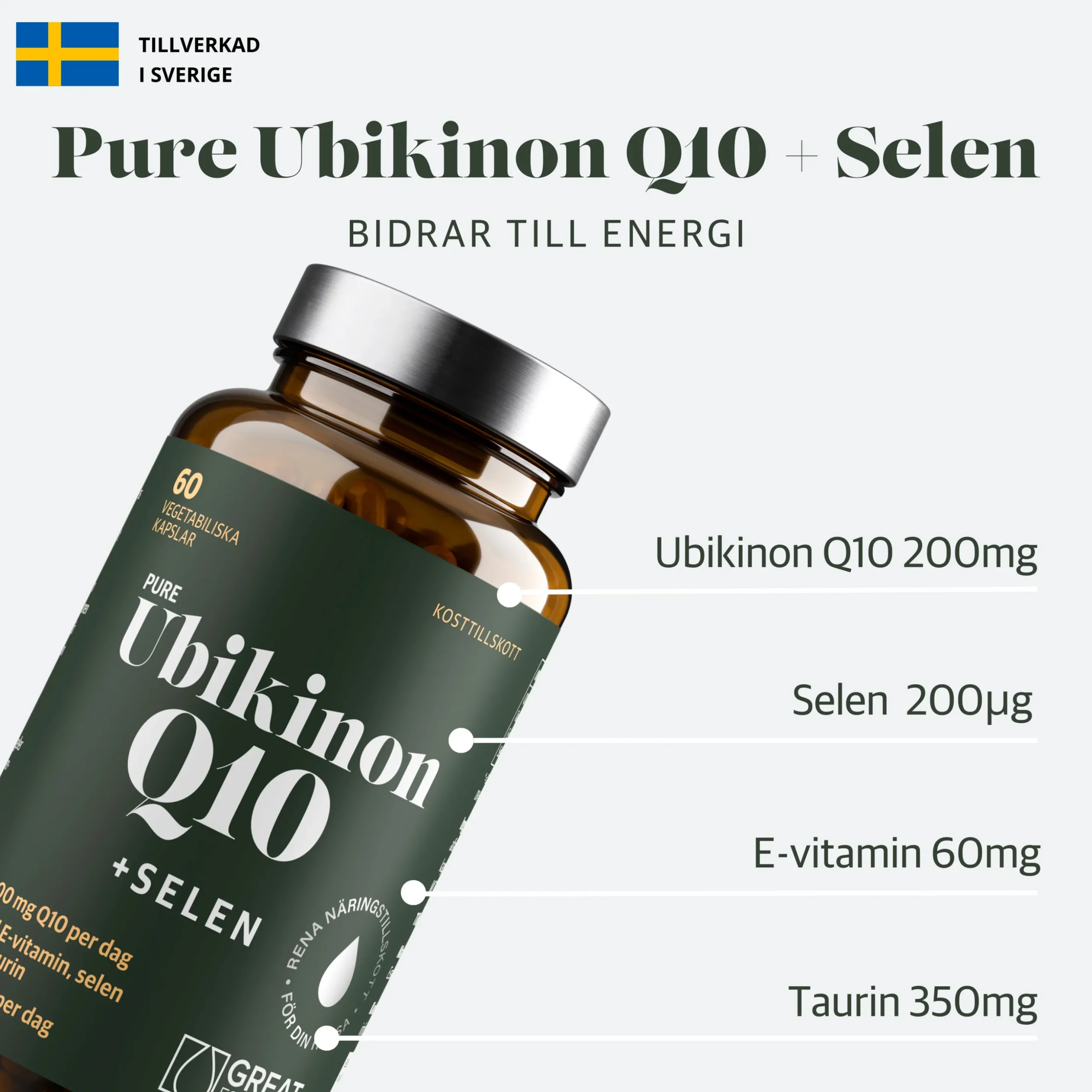 Ubikinon Q10 200mg + Selen 60k