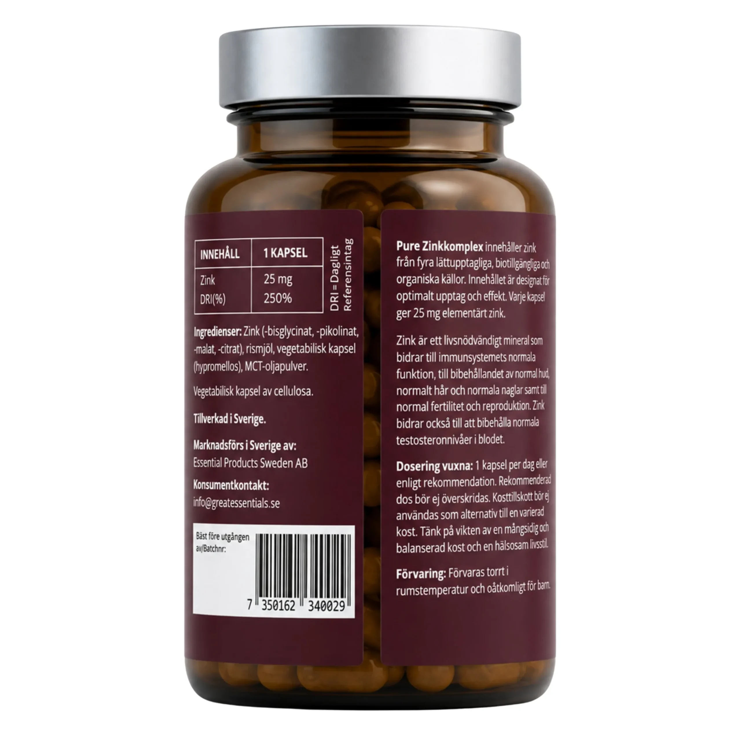 Zinkkomplex 25mg 90k